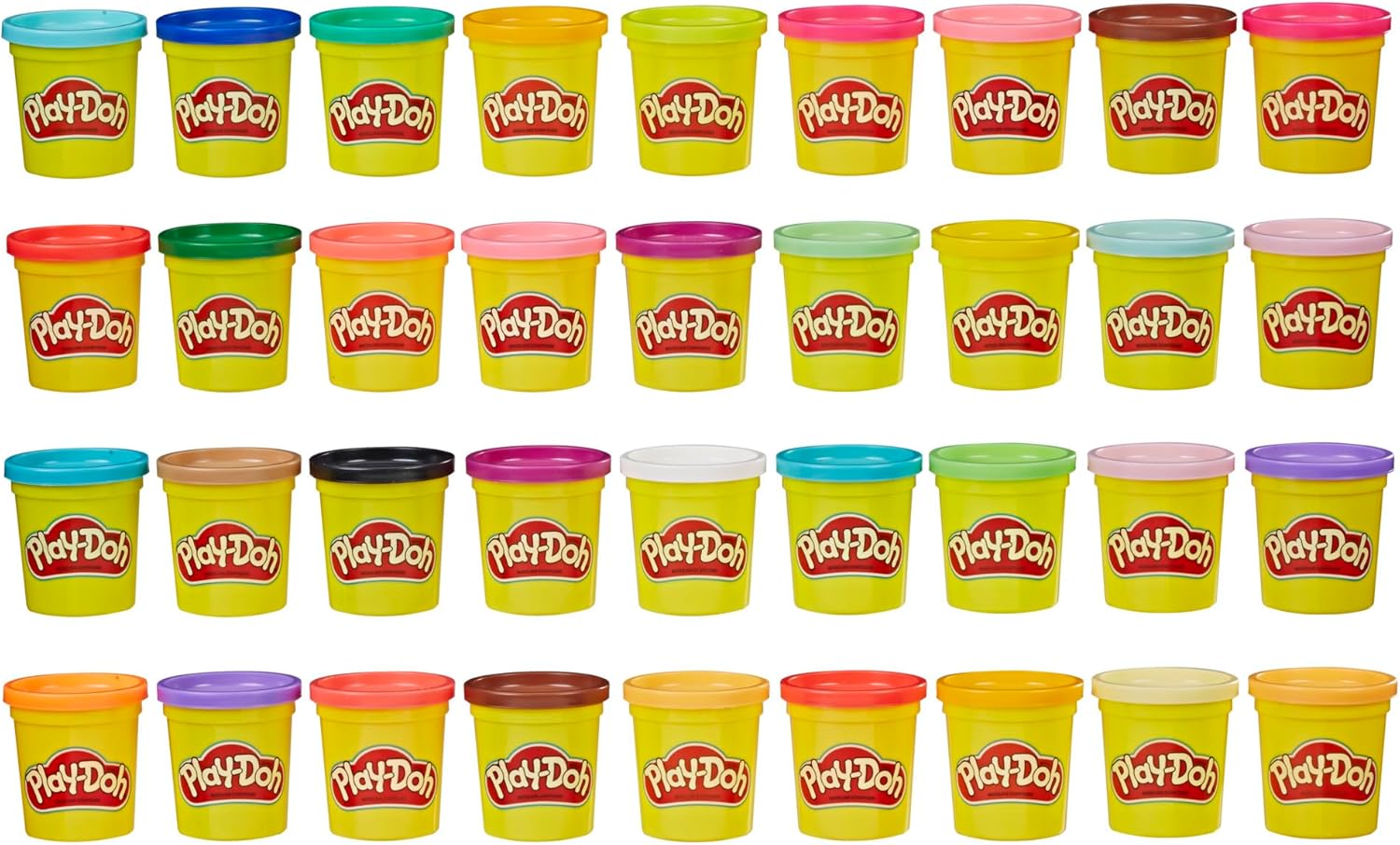 Play-Doh Modeling Compound 36-Pack Case of Colors, Non-Toxic, 3 Oz Cans of Assort. Colors, Back to School Classroom Supplies, Preschool Toys, Ages 2+ (Amazon Exclusive) Quick Pick Grocers